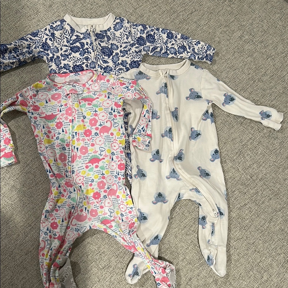 Floral and Animal Print Kids One Pieces